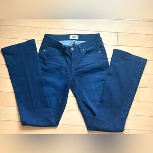 PAIGE Women's Manhattan Dark Blue Straight Leg Jeans Size 28
